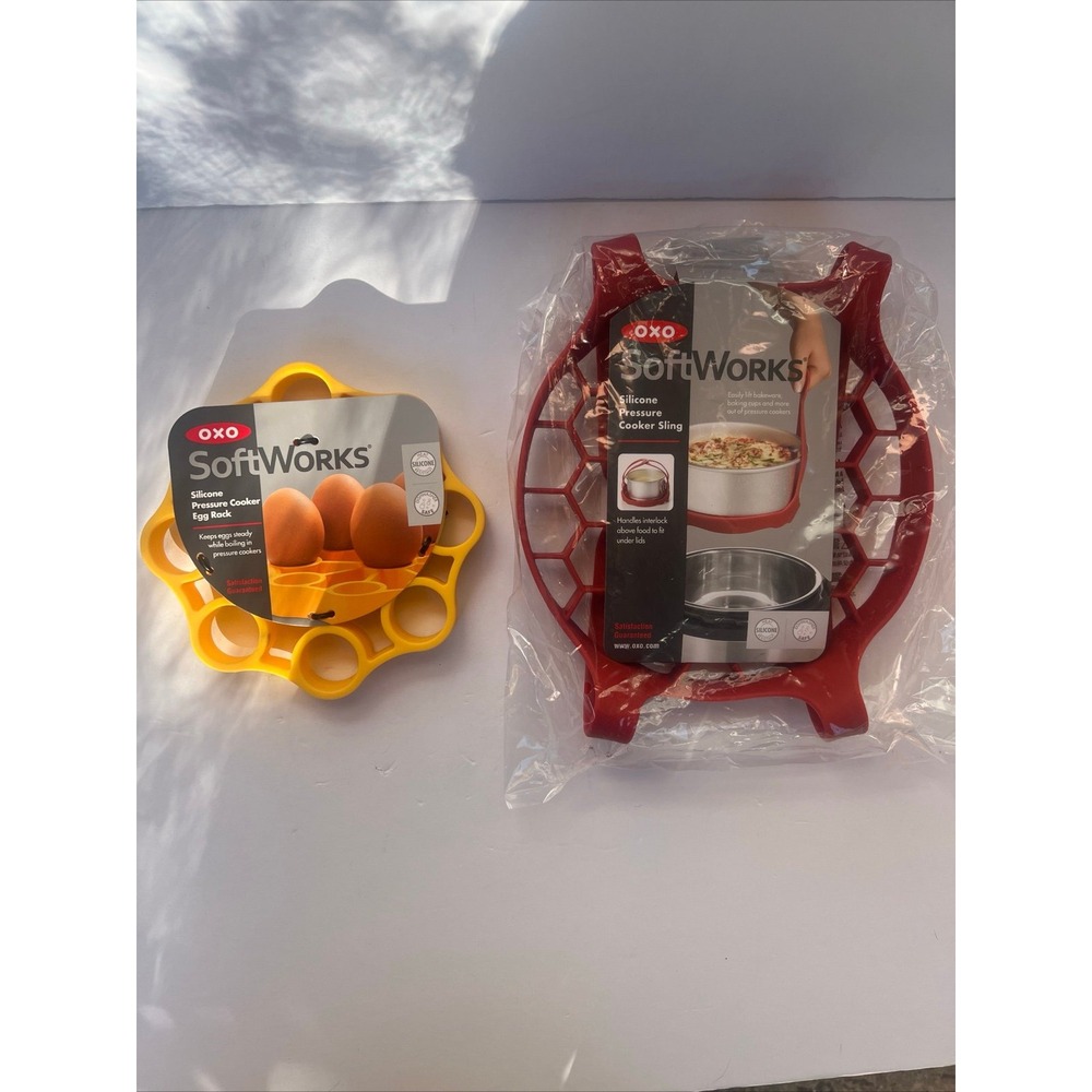 OXO Silicone Pressure Cooker Sling & Egg Rack Set Of 2 Instant Pot NEW